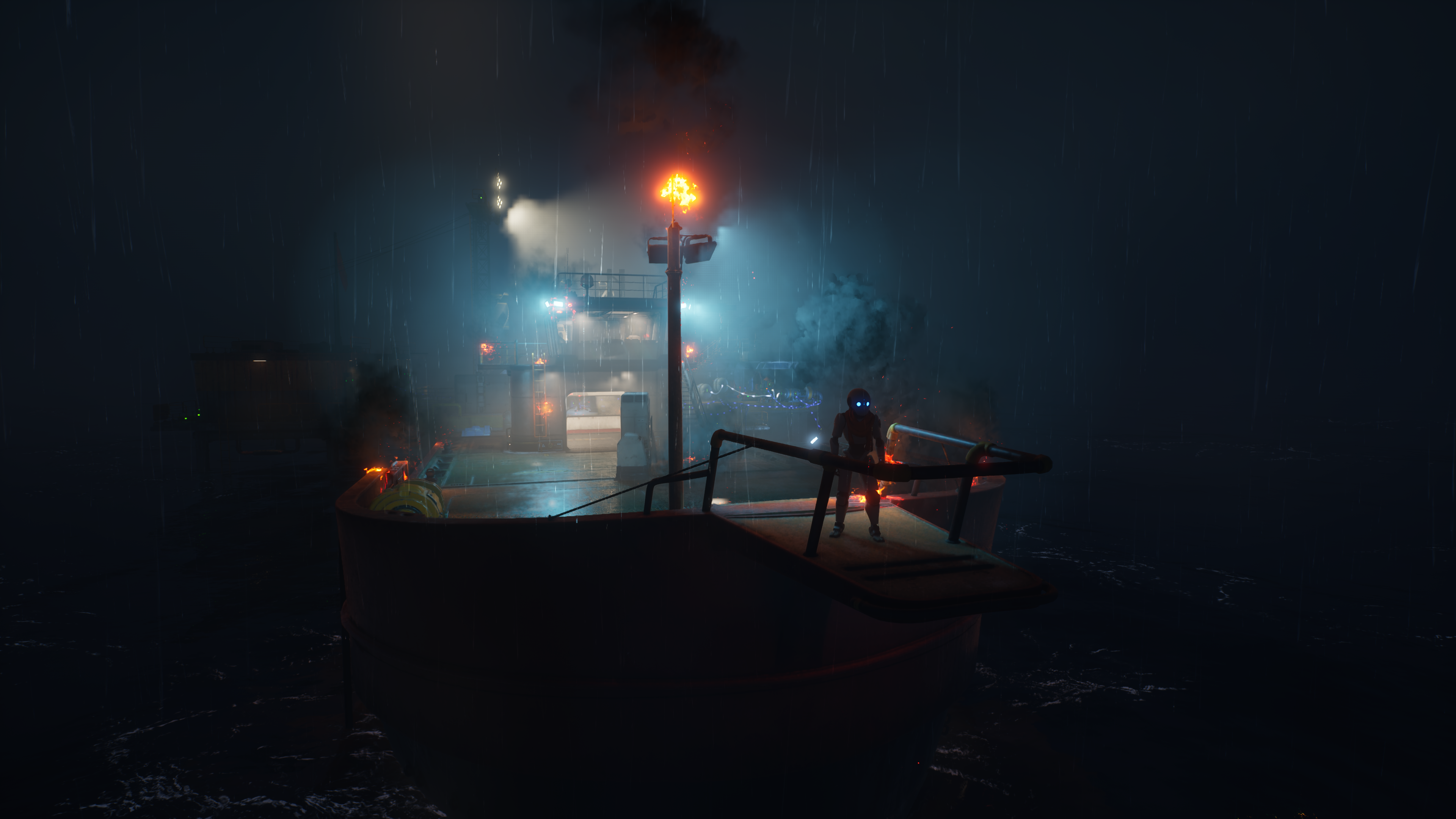 Crafting workshop with materials and components